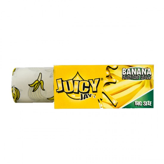24 Juicy Jay Big Size Flavoured 5M Rolls - Full Box - Flavour: Banana