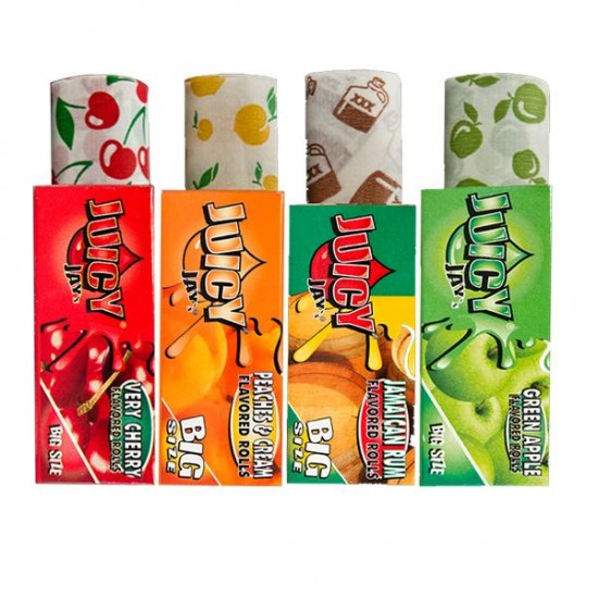 24 Juicy Jay Big Size Flavoured 5M Rolls - Full Box - Flavour: Mixed Flavours