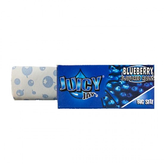 24 Juicy Jay Big Size Flavoured 5M Rolls - Full Box - Flavour: Blueberry