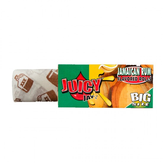 24 Juicy Jay Big Size Flavoured 5M Rolls - Full Box - Flavour: Jamaican Rum