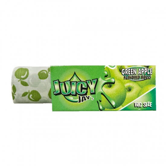 24 Juicy Jay Big Size Flavoured 5M Rolls - Full Box - Flavour: Green Apple