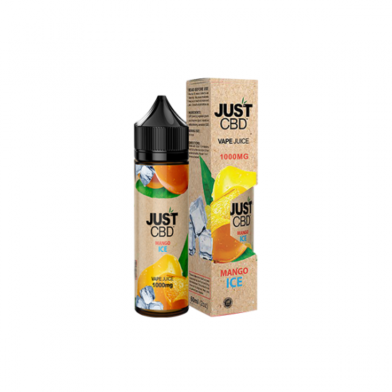 Just CBD 1500mg Vape Juice - 60ml - Flavour: Mango Ice