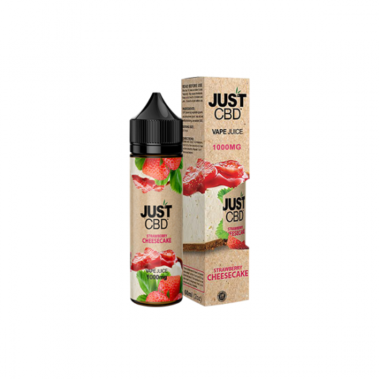 Just CBD 1500mg Vape Juice - 60ml - Flavour: Strawberry Cheesecake