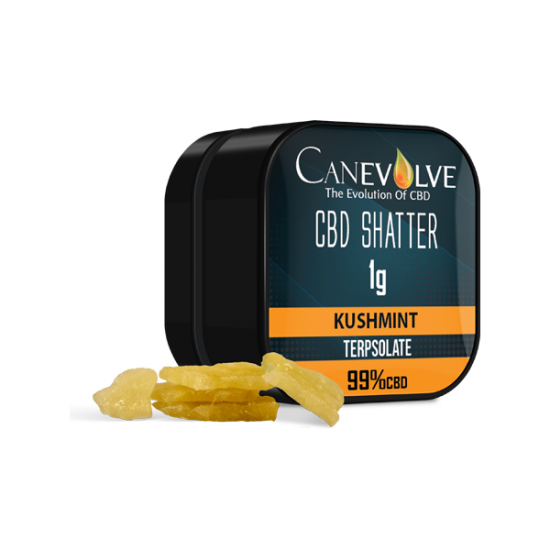 Canevolve 99% CBD Shatter - 1g - Flavour: Kushmint