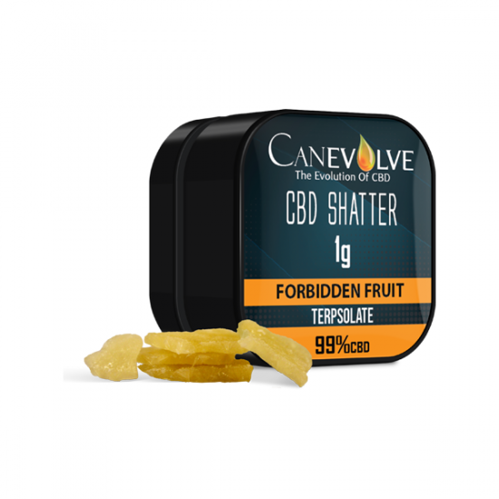 Canevolve 99% CBD Shatter - 1g - Flavour: Forbidden Fruit