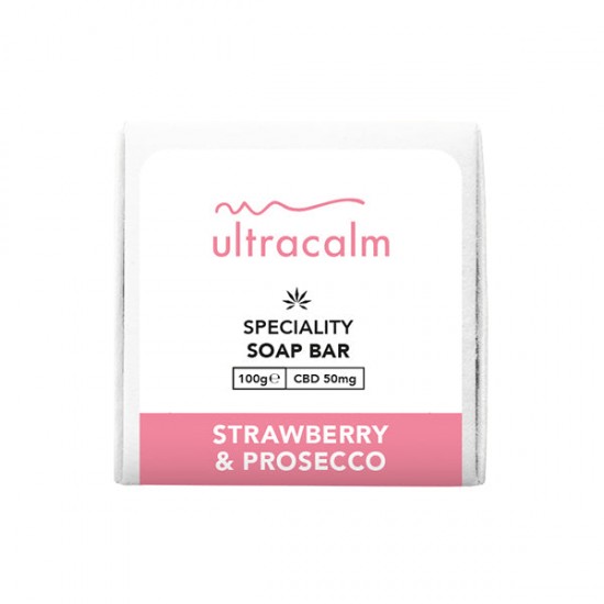 Ultracalm 50mg CBD Soap 100g (BUY 1 GET 1 FREE) - Flavour: Strawberry & Prosecco