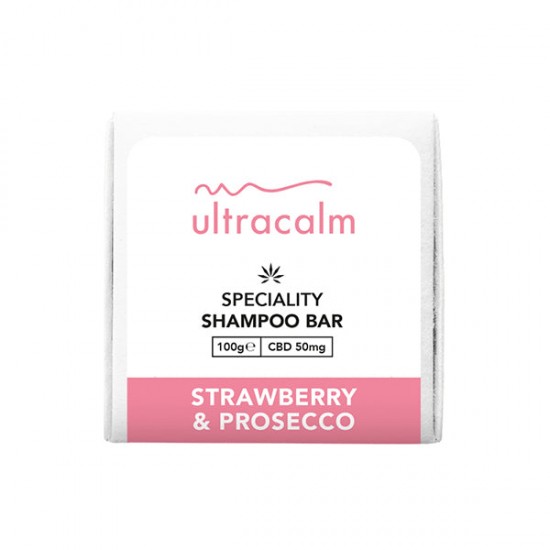 Ultracalm 50mg CBD Shampoo Bar 100g (BUY 1 GET 1 FREE) - Flavour: Strawberry & Prosecco