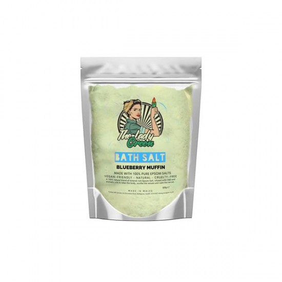 Lady Green 50mg CBD Bluberry Muffin Bath Salts - 500g