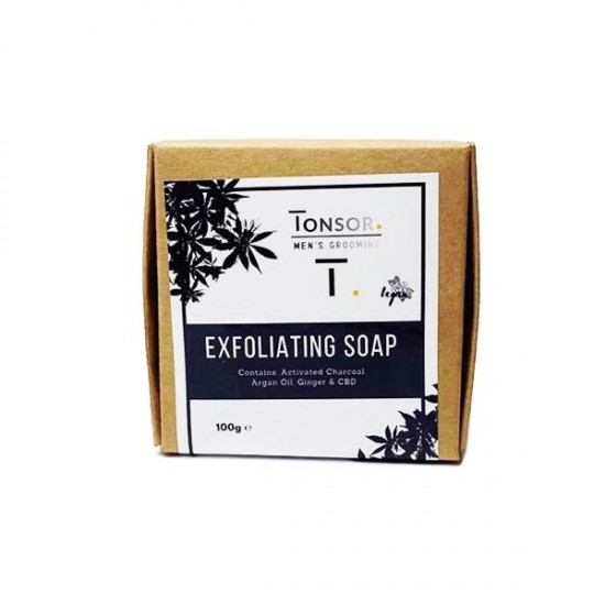 Tonsor Mens Grooming Exfoliating CBD Soap