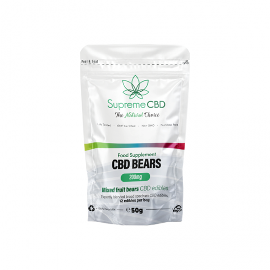 Supreme CBD 200mg CBD Gummies Grab Bag - 50g - Gummies: Bears