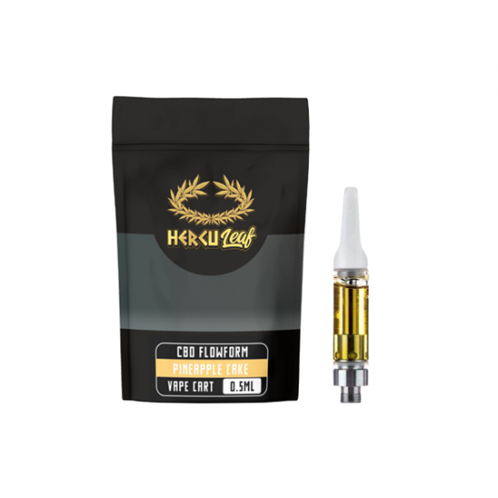 HercuLeaf 450mg CBD Vape Cartridge 0.5ml - Flavour: Pineapple Upside Down Cake