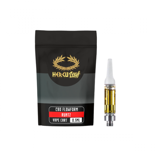 HercuLeaf 450mg CBD Vape Cartridge 0.5ml - Flavour: Runtz