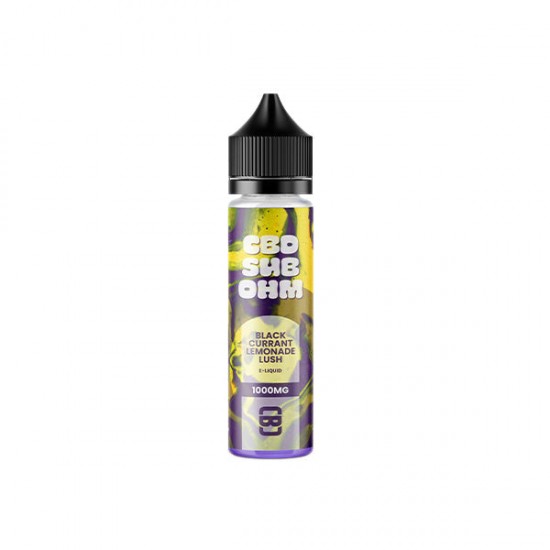 CBD Sub Ohm 1000mg CBD E-liquid 50ml (70VG/30PG) (BUY 1 GET 2 FREE) - Flavour: Blackcurrant Lemonade Lush