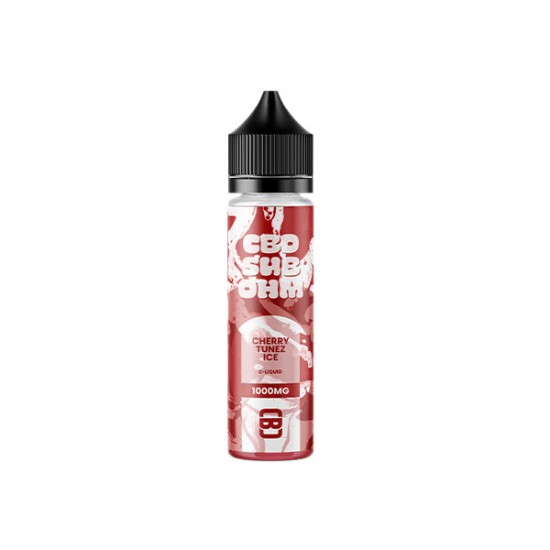 CBD Sub Ohm 1000mg CBD E-liquid 50ml (70VG/30PG) (BUY 1 GET 2 FREE) - Flavour: Cherry Tunez Ice