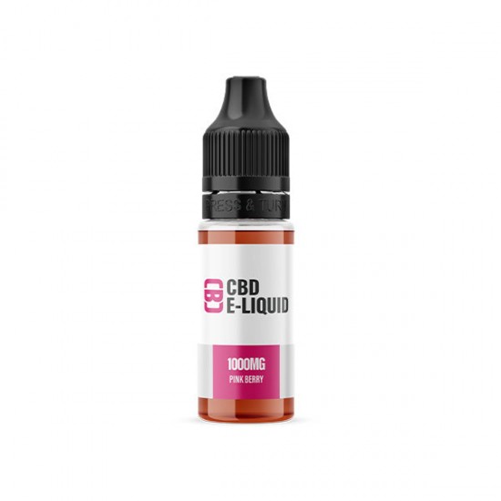 CBD Asylum 1000mg CBD E-liquid 10ml (70VG/30PG) (BUY 1 GET 2 FREE) - Flavour: Pink Berry