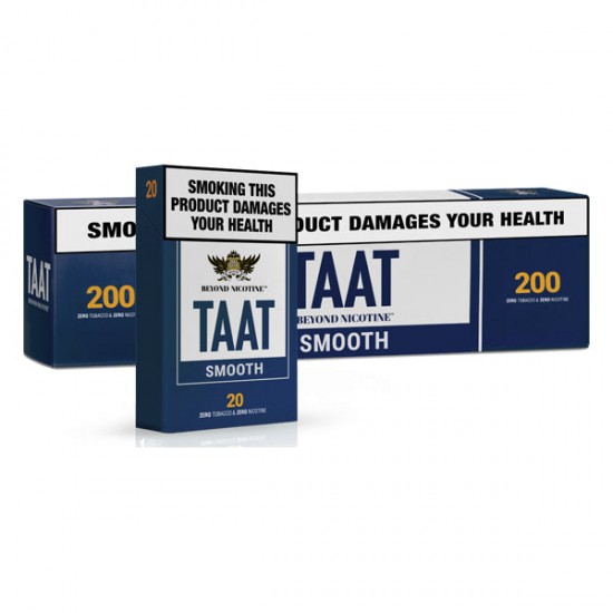 TAAT 500mg CBD Beyond Tobacco Smooth Smoking Sticks - Pack of 20 - Quantity: Full Sleeve (200)