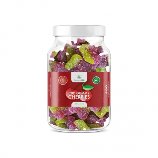 Supreme CBD 3200mg Broad Spectrum CBD Large Gummies - Gummy: Cherries