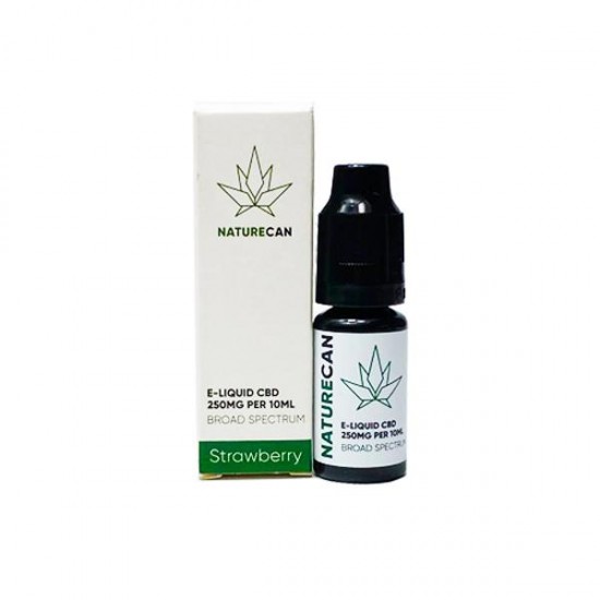 Naturecan 250mg CBD E-Liquid 10ml (80VG/20PG) - Flavour: Strawberry