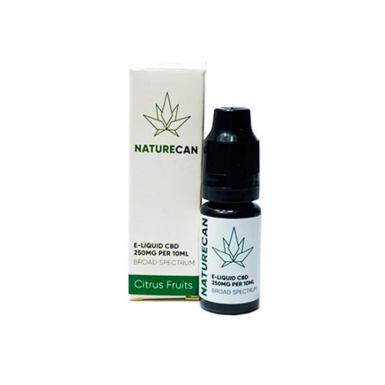 Naturecan 250mg CBD E-Liquid 10ml (80VG/20PG) - Flavour: Citrus Fruits