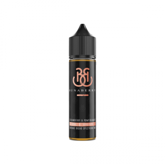 Bunaberry 1000mg Broad Spectrum CBD E-liquid 50ml (50VG/50PG) - Flavour: Strawberry & Pomegranate