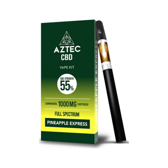 Aztec CBD 1000mg Vape Kit - 1ml - Flavour: Pineapple Express