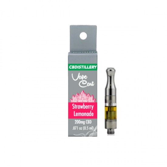 CBDistillery 200mg CBD Vape Cartridges - Flavour: Strawberry Lemonade