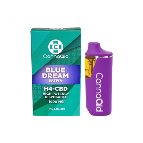 CannaAid 1000mg H4 CBD Disposable Vape Device - Terpene Strains: Blue Dream