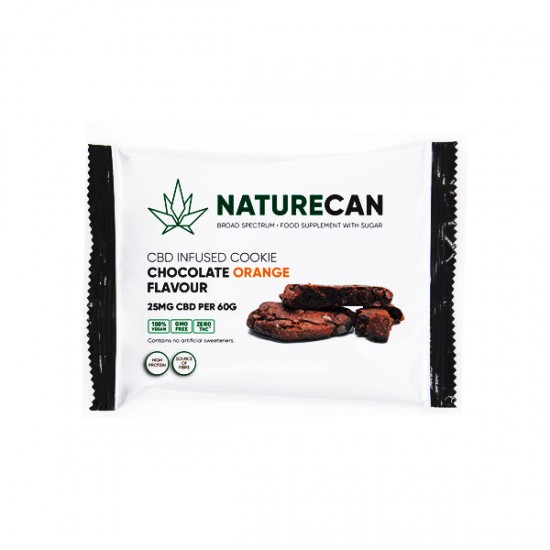 Naturecan 25mg CBD Double Chocolate Orange Cookie 60g - Amount: X 1