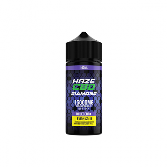 Haze CBD Diamond 15000mg CBD E-Liquid 100ml - Flavour: Blue Lemon Sour