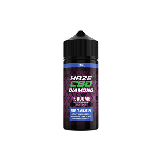 Haze CBD Diamond 15000mg CBD E-Liquid 100ml - Flavour: Blue Cran Cherry