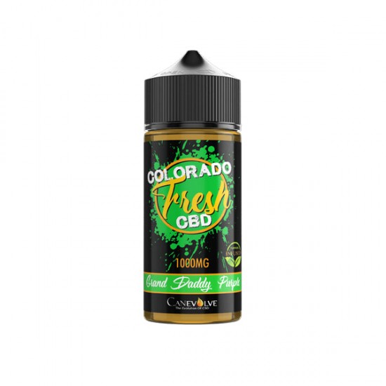 Colorado Fresh 1000mg CBD Vaping Liquid 100ml (50PG/50VG) - Flavour: Grand Daddy Purple