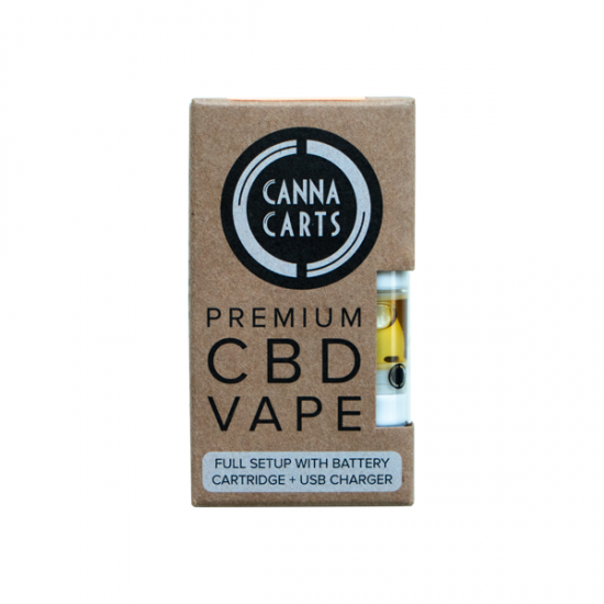 Cannacarts Premium CBD Vape Full Setup - Flavour: Tangerine Dream