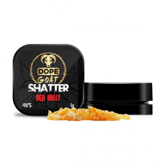 Dope Goat Shatter 98% CBD 1g - Flavour: Red Bully