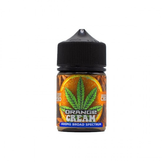 Orange County CBD Cali Range 1500mg CBD 50ml E-liquid (60VG/40PG) - Flavour: Orange Cream