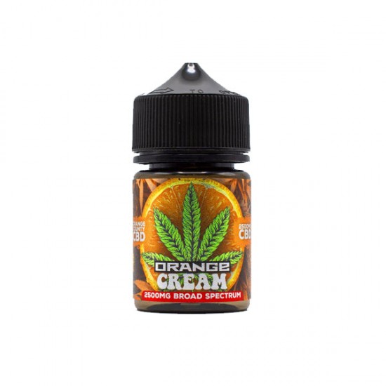 Orange County CBD Cali Range 2500mg CBD 50ml E-liquid (60VG/40PG) - Flavour: Orange Cream