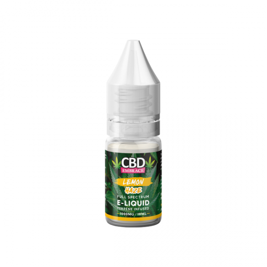 CBD Embrace 1000mg Full Spectrum CBD Vape Oil - 10ml - Flavour: Lemon Haze