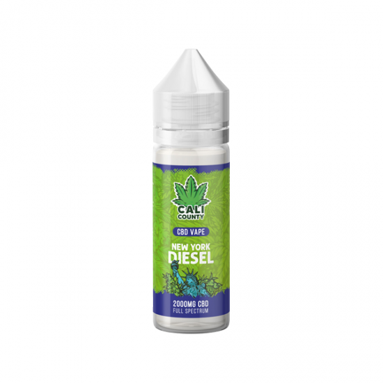 Cali County 2000mg Full Spectrum CBD E-liquid 50ml (60PG/40VG) - Flavour: New York Diesel