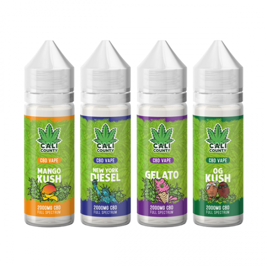 Cali County 2000mg Full Spectrum CBD E-liquid 50ml (60PG/40VG) - Flavour: Pineapple Express