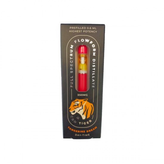CBD Tiger Full-Spectrum 350mg CBD Disposable Vape Pen - Flavour: Tangerine Dream Flow