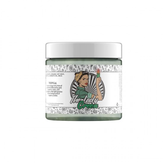 Lady Green Hemp Infused Candle - Aroma: Tropical