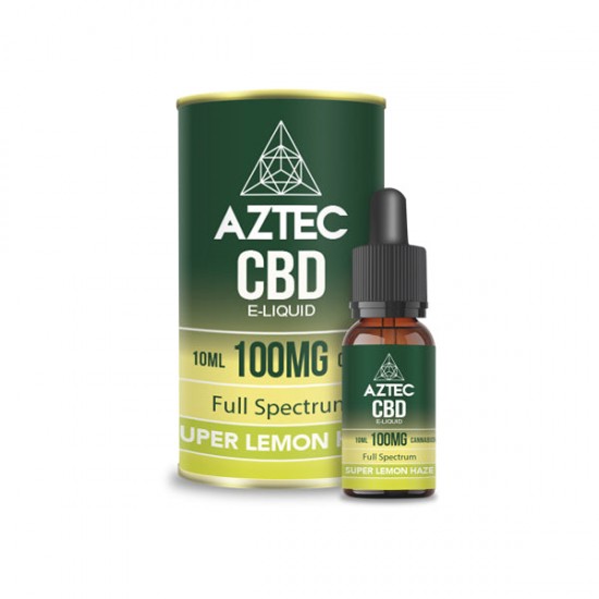 Aztec CBD 100mg CBD Vaping Liquid 10ml (50PG/50VG) - Flavour: Super Lemon Haze