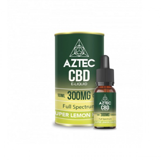 Aztec CBD 300mg CBD Vaping Liquid 10ml (50PG/50VG) - Flavour: Super Lemon Haze