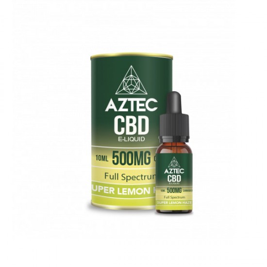 Aztec CBD 500mg CBD Vaping Liquid 10ml (50PG/50VG) - Flavour: Super Lemon Haze