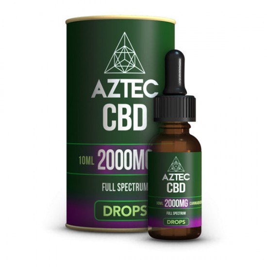 Aztec CBD Full Spectrum Hemp Oil 2000mg CBD 10ml - Flavour: Natural Hemp