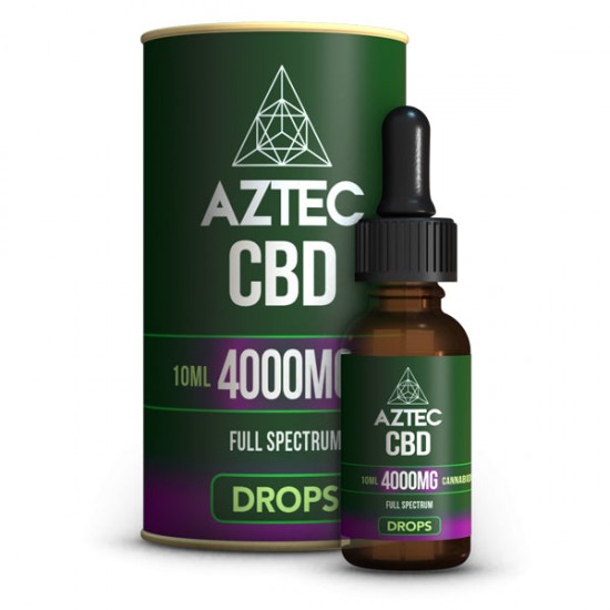 Aztec CBD Full Spectrum Hemp Oil 4000mg CBD 10ml - Flavour: Natural Hemp