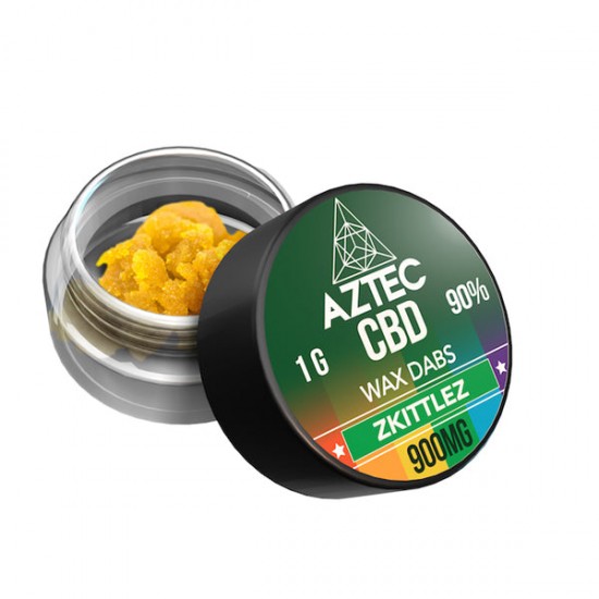 Aztec CBD 900mg CBD Wax/Crumble - 1g - Flavour: Zkittlez