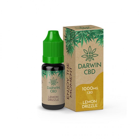 Darwin 1000mg CBD Isolate E-Liquid 10ml - Flavour: Lemon Drizzle