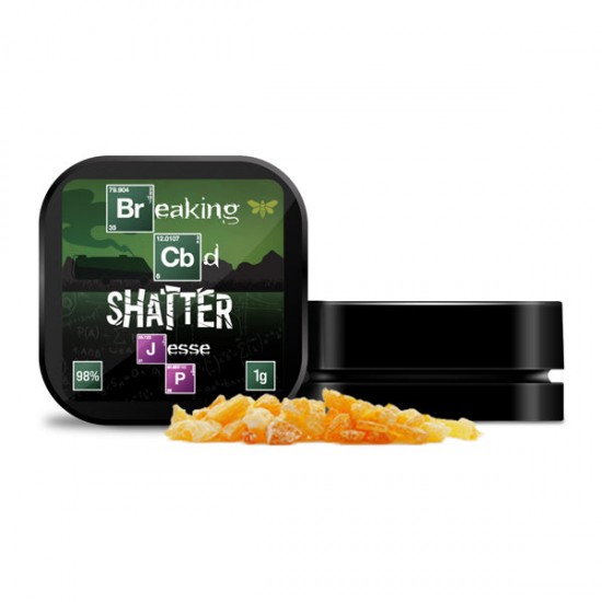 Breaking CBD 98% CBD Shatter - 1g - Flavour: Jesse P