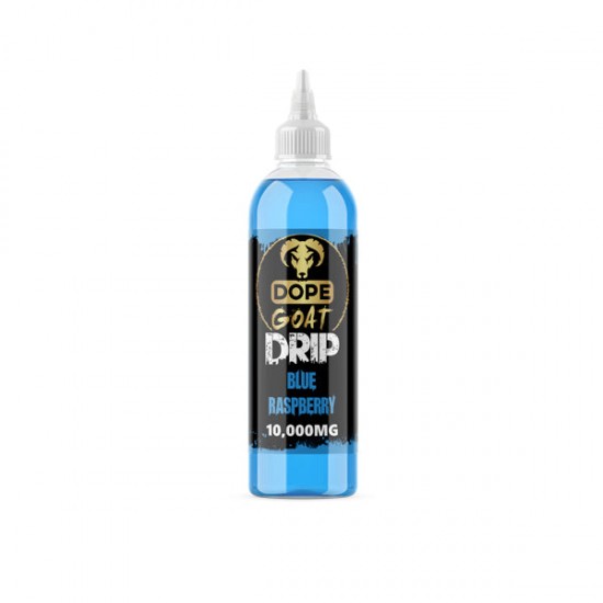 Dope Goat Drip 10,000mg CBD Vaping Liquid 250ml (70PG/30VG) - Flavour: Blue Raspberry