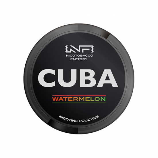 43mg CUBA Black Nicotine Pouches - 25 Pouches - Flavour: Watermelon